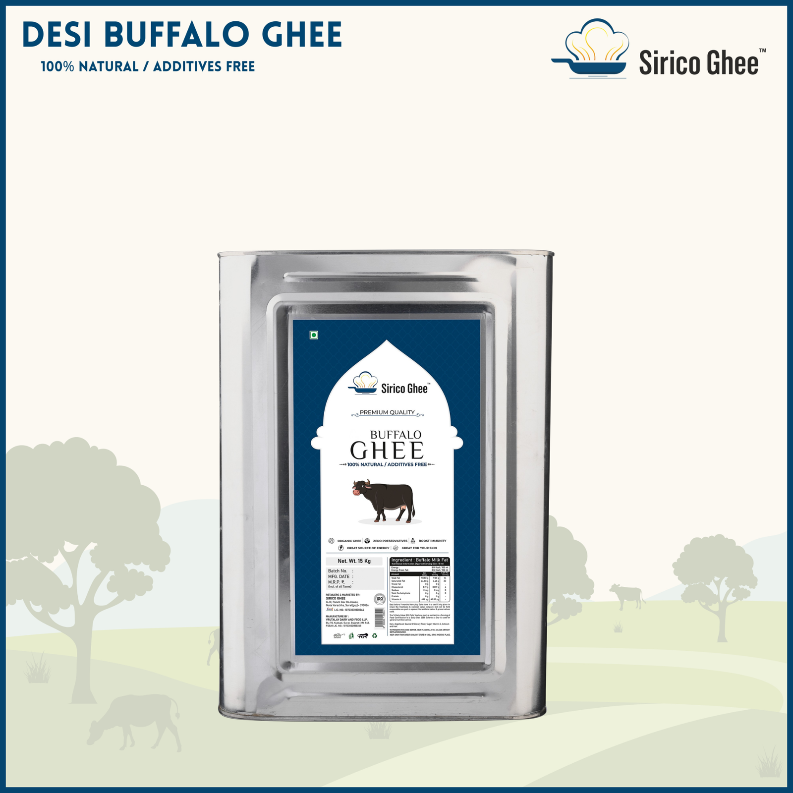 Buffalo Ghee 15KG