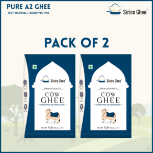 A2 Gir Cow Ghee (Combo 1L x 2 Tetra Pack)