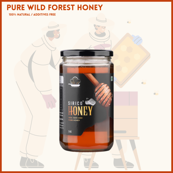 Raw Unfiltered Wild Forest Honey 1L